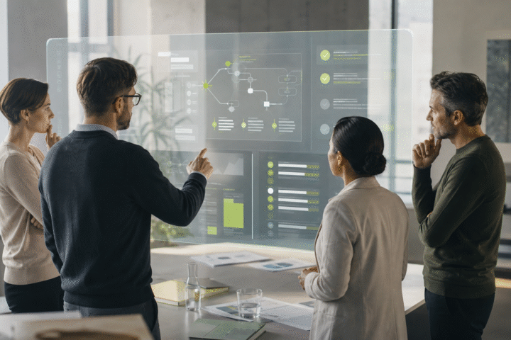 Equipe multidisciplinar analisa fluxos e critérios de transparência de um sistema de inteligência artificial