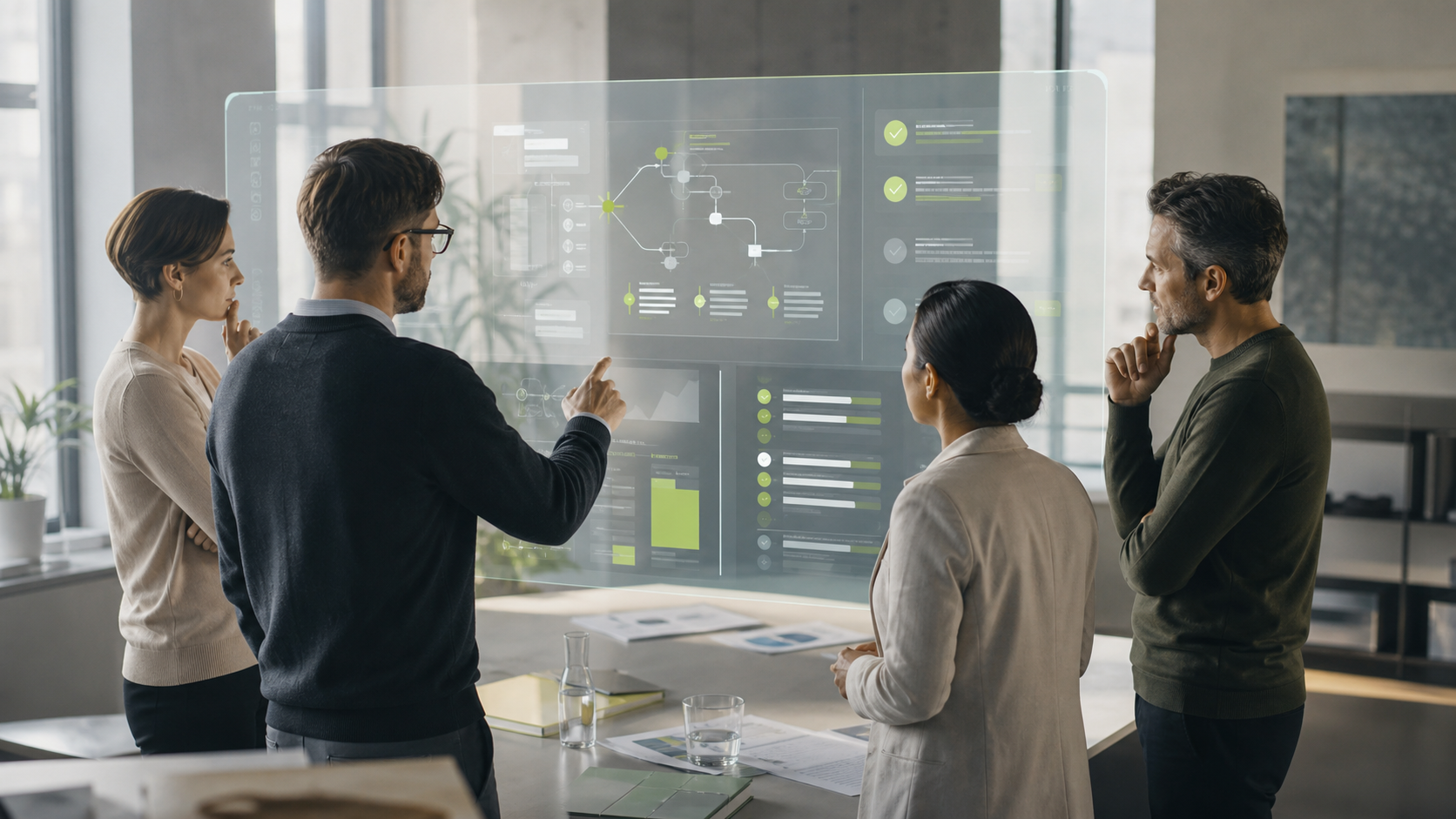 Equipe multidisciplinar analisa fluxos e critérios de transparência de um sistema de inteligência artificial